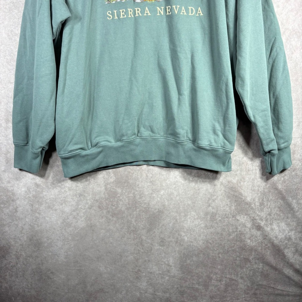 J. Galt Sweatshirt Mens OS Green Yosemite Sierra Nevada Bear Graphic Pullover - Picture 3 of 10